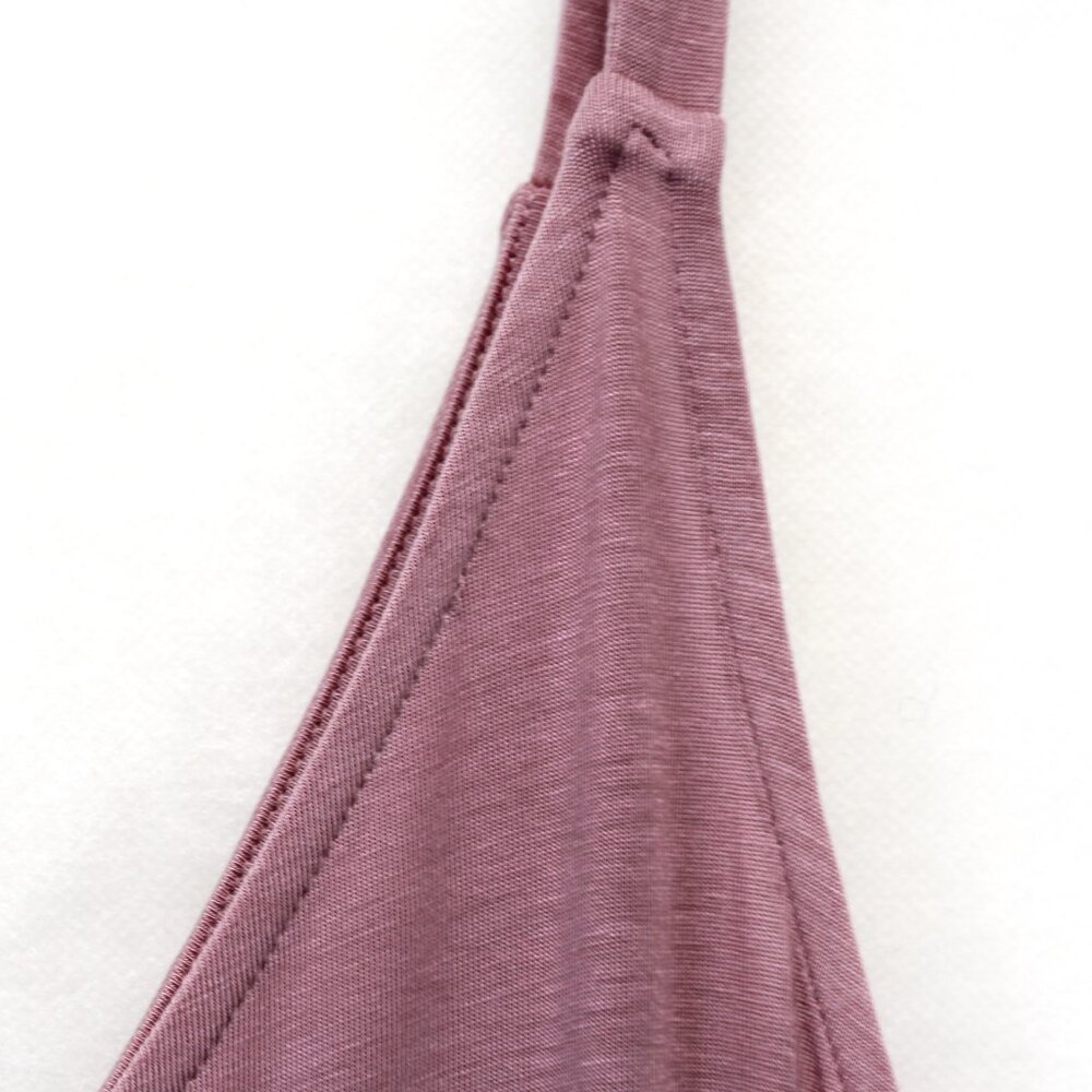 Athleta Pink Nighttime Bliss V-Neck Sleep Romper Jumpsuit Lingerie PJ Small - Picture 10 of 11